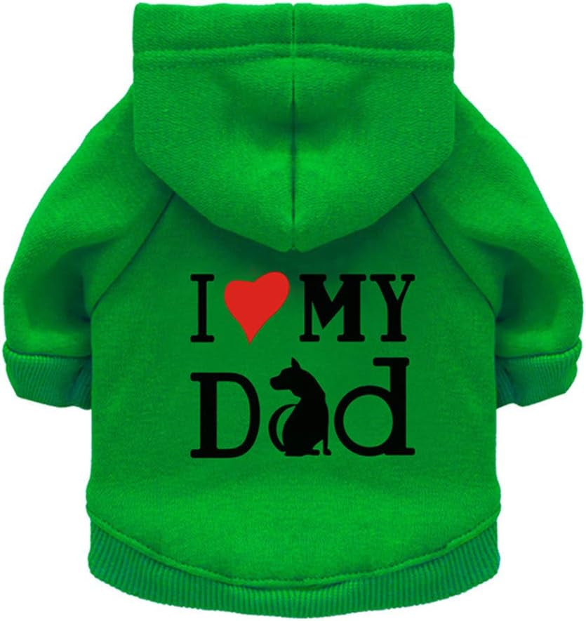 Dog Hoodie 2Pcs Pet Clothes Cat Dogs Sweatshirts Sweater Apparel Cute Printed Hooded Outfit Coat Jacket